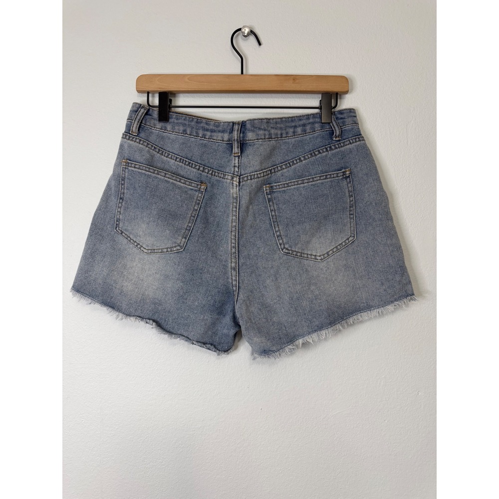 Sincerely Jules - Rhinestone‎ Detail Cut Off Denim Shorts Concert Festival Glam - Picture 4 of 10